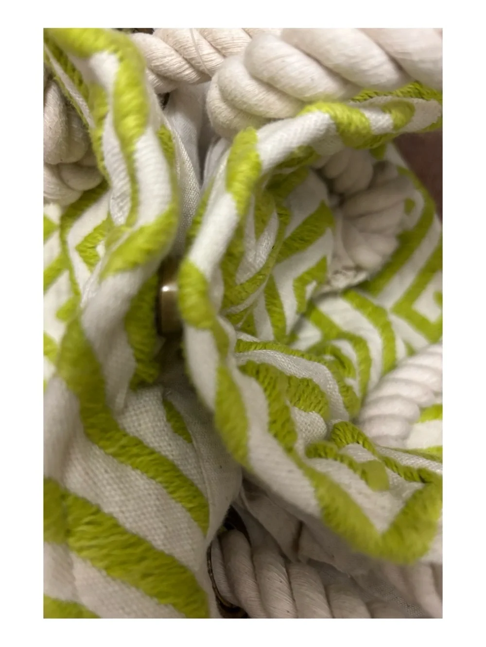 NWT Anthropologie Geometric Design Tote Bag - Picture 8 of 11